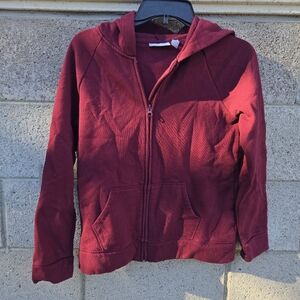 The Children's Place Red Fleece Zip-uo Jacket Hoodie